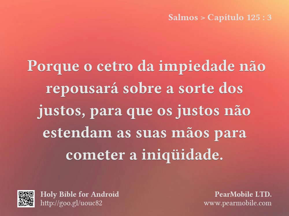 Salmos, Capítulo 125:3